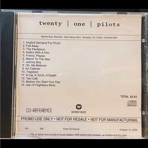 Twenty One Pilots Self Titled Warner Promo CD (Extremely Rare)